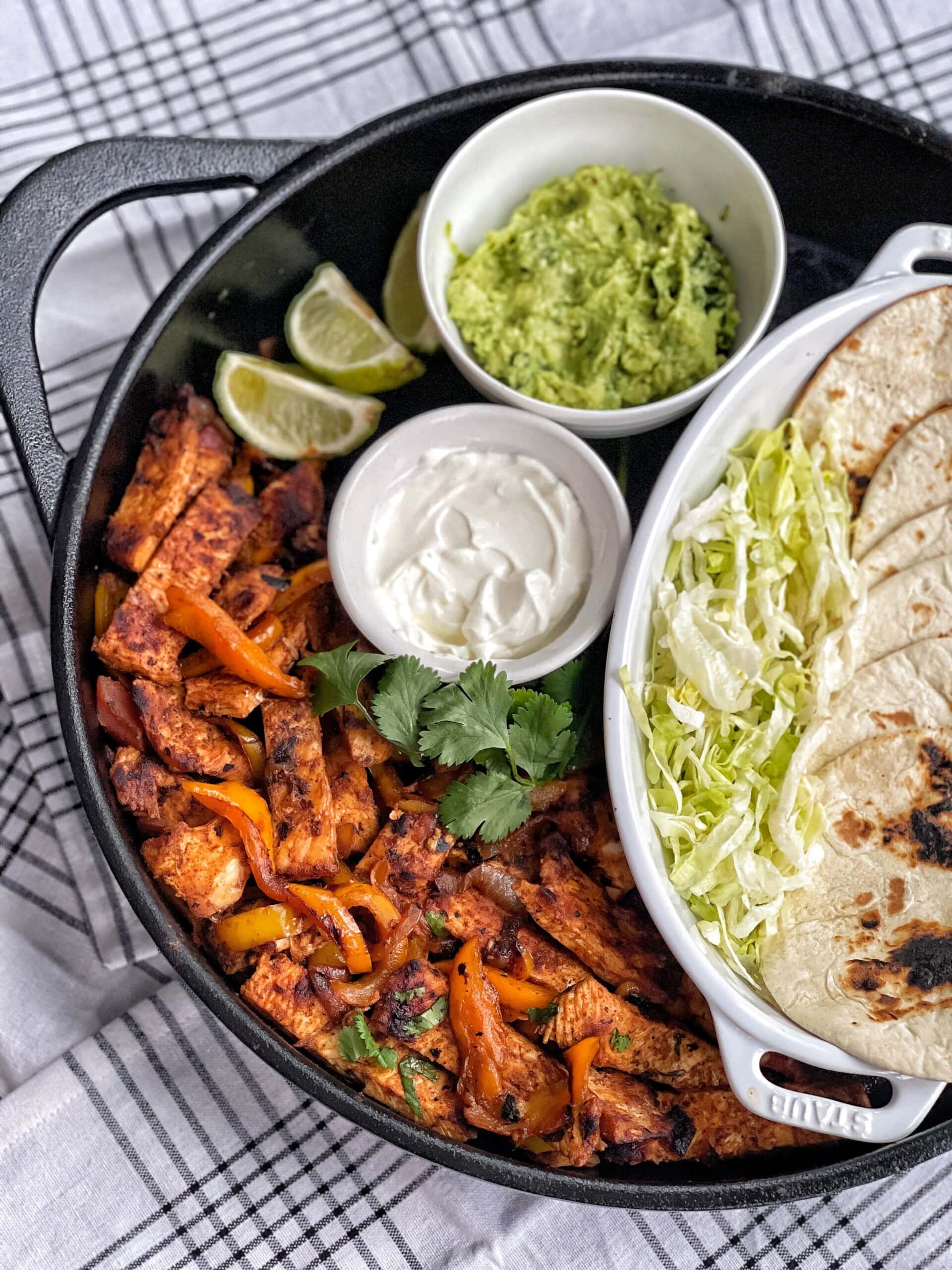 Chile-Lime Skillet Chicken Fajitas (Seriously Quick & Easy!)