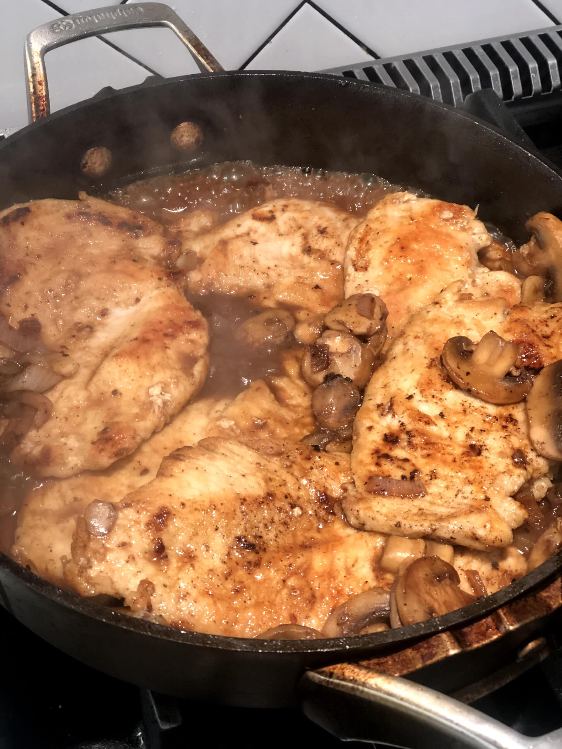 LightenedUp Chicken Marsala Sweet Savory and Steph