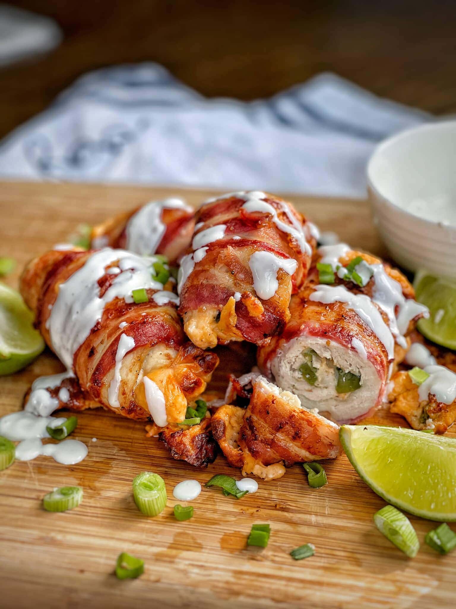 BaconWrapped Jalapeno Stuffed Chicken Sweet Savory and Steph