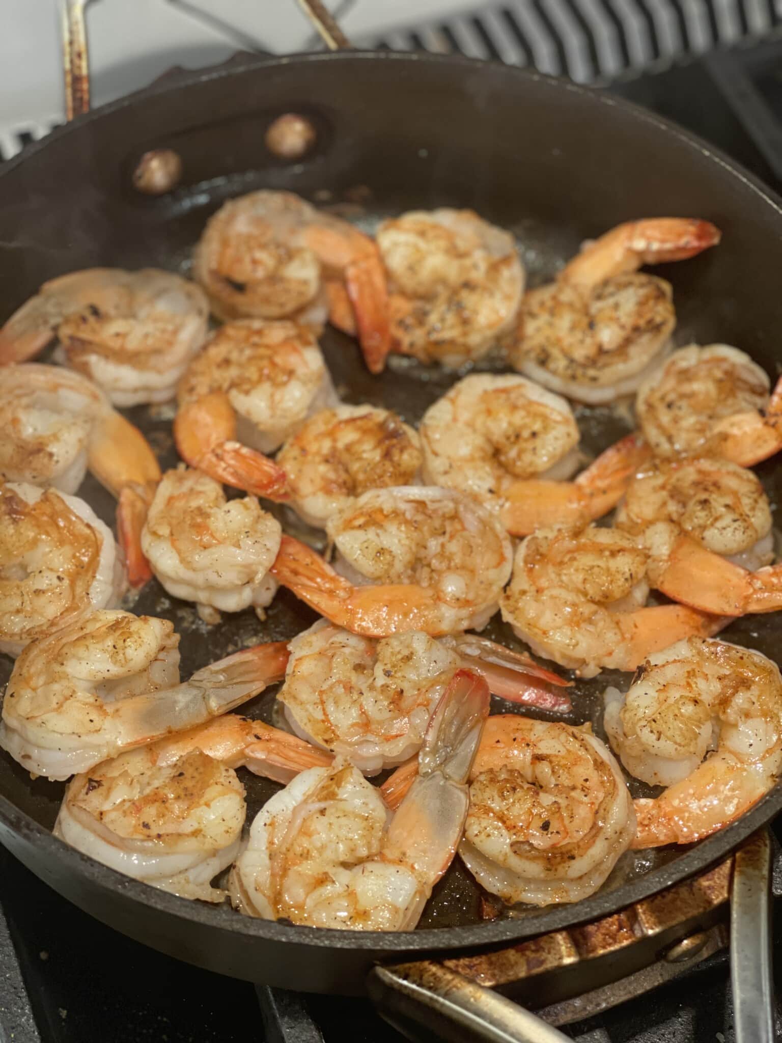 LightenedUp Shrimp and Cheesy Grits Sweet Savory and Steph