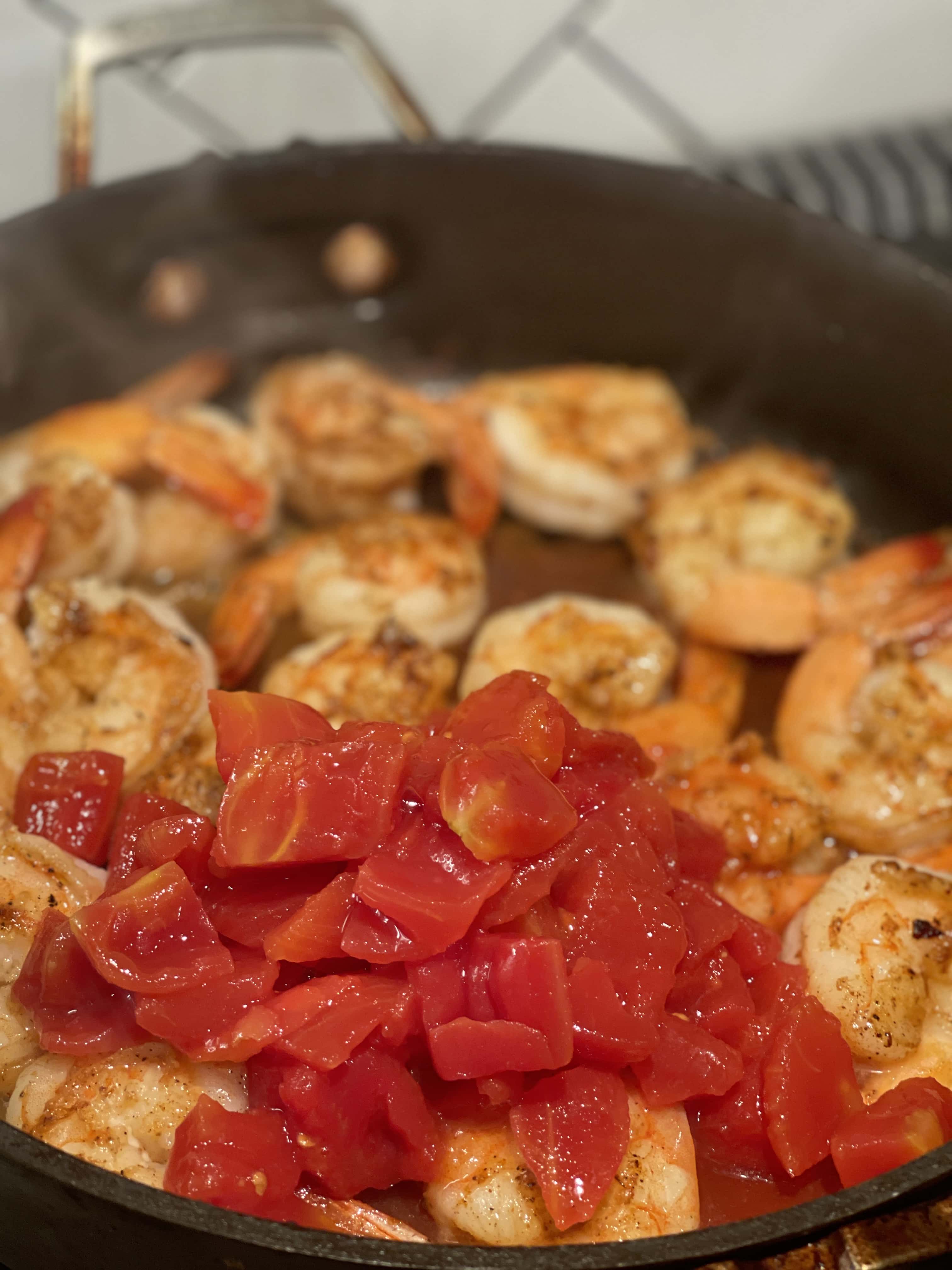 LightenedUp Shrimp and Cheesy Grits Sweet Savory and Steph