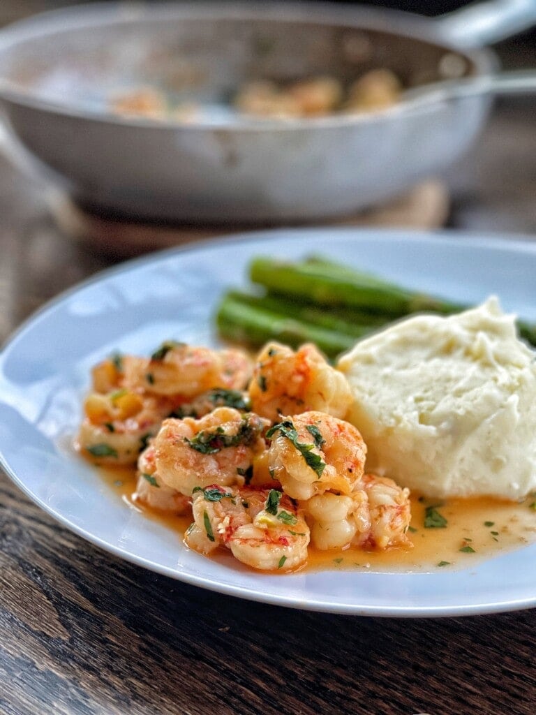 garlicky lemon shrimp