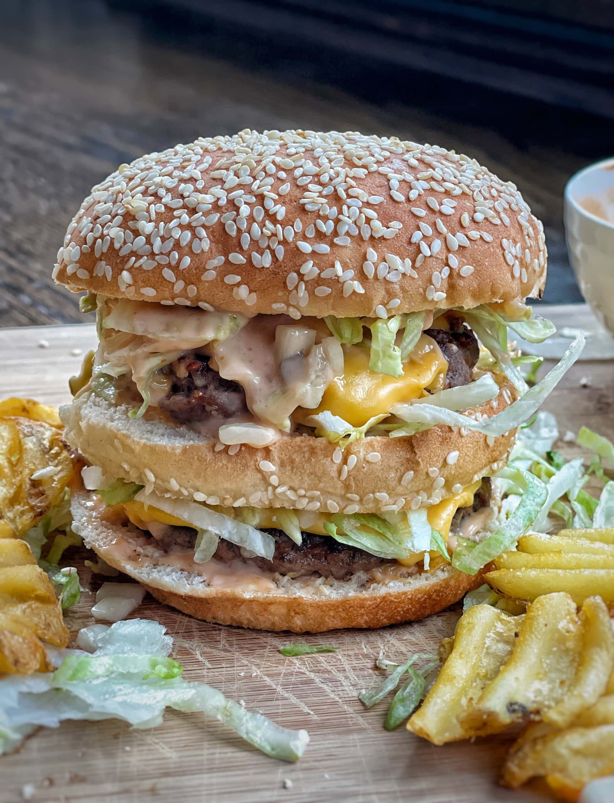 Skinny Big Mac Burger