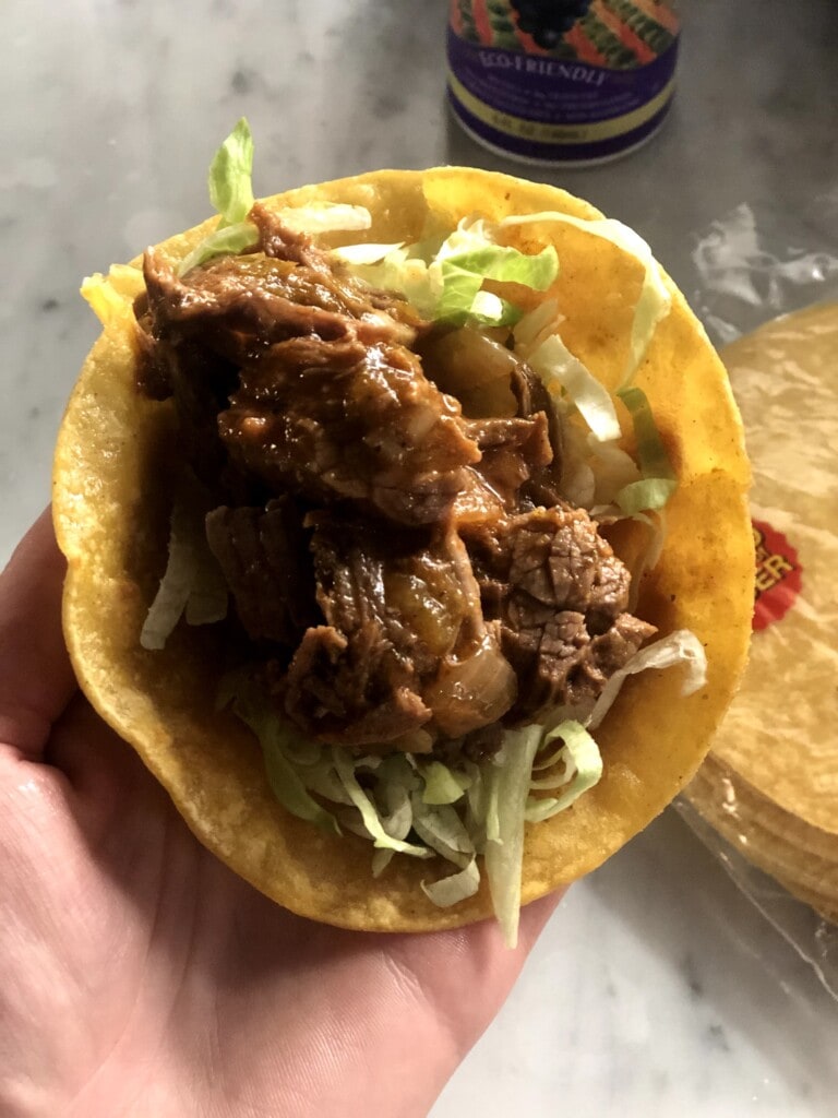 slow cooker shredded beef