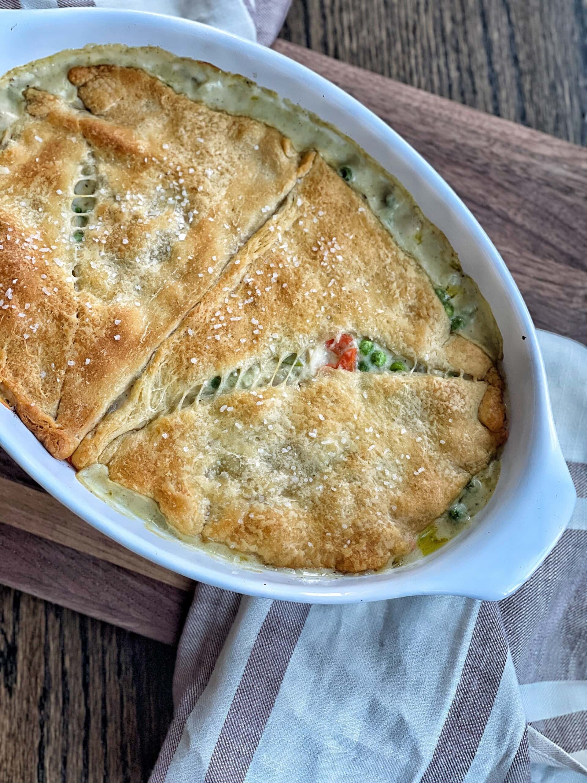 Easy 4 Ingredient Chicken Pot Pie