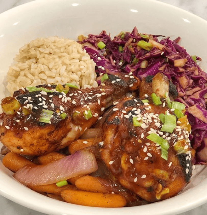 Asian BBQ drumsticks and spicy slaw.png