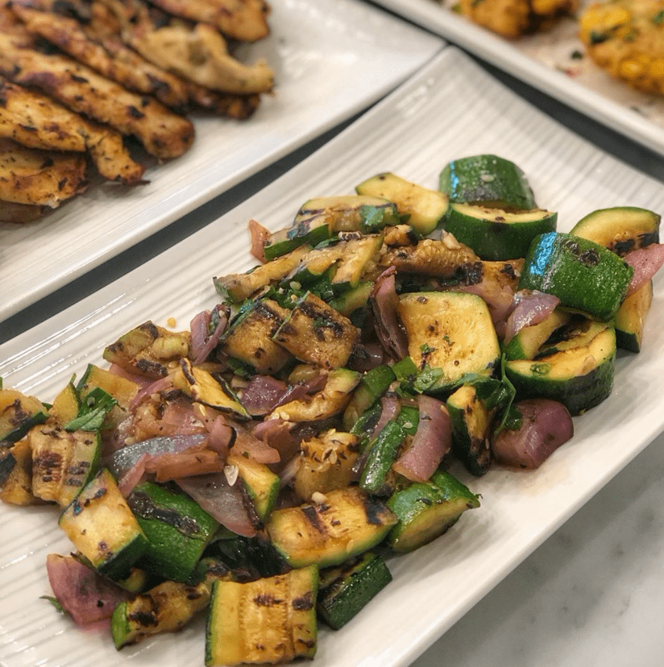 grilled vegetables with balsamic