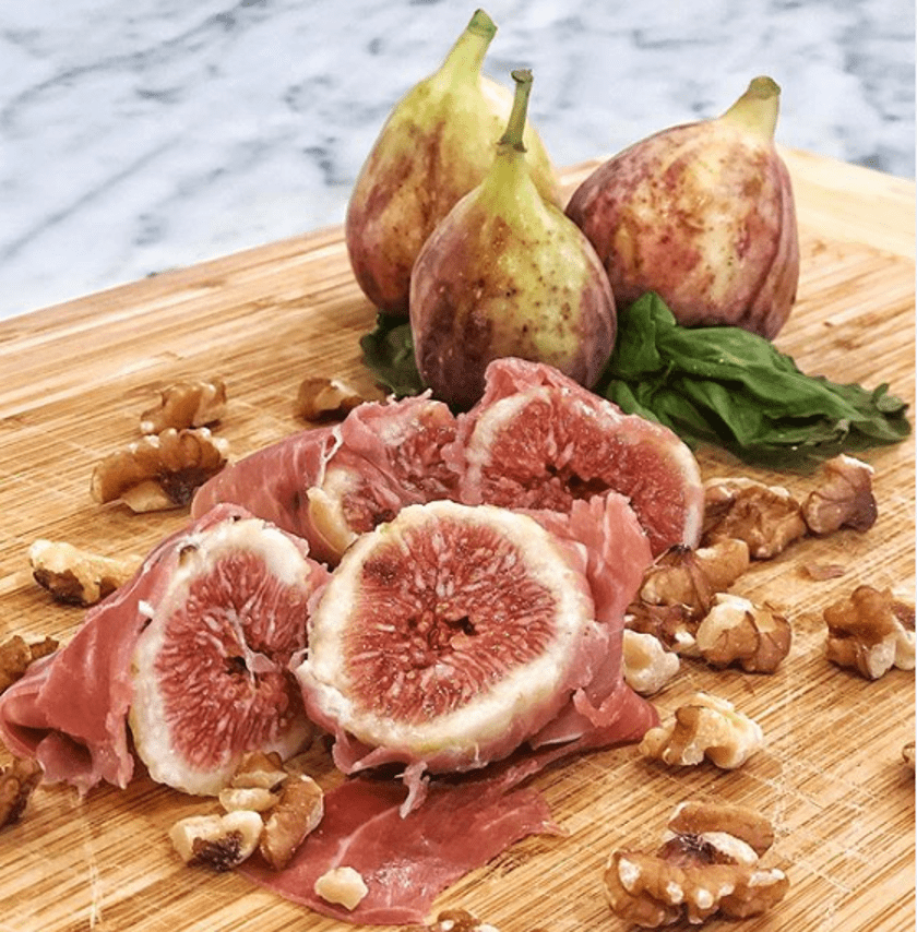 Prosciutto wrapped figs