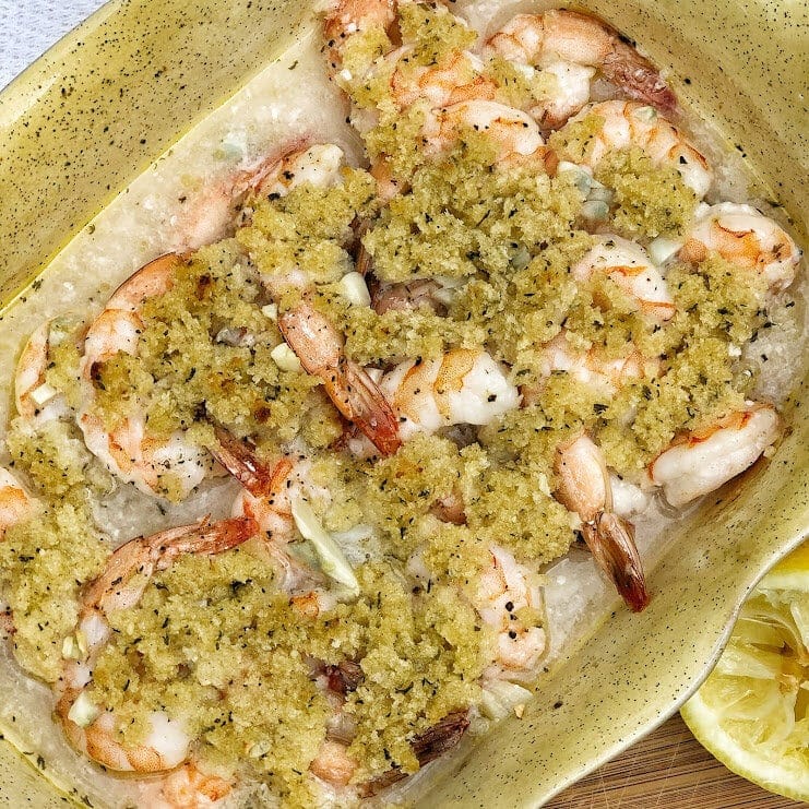 Easy Baked Shrimp Scampi - Sweet Savory and Steph