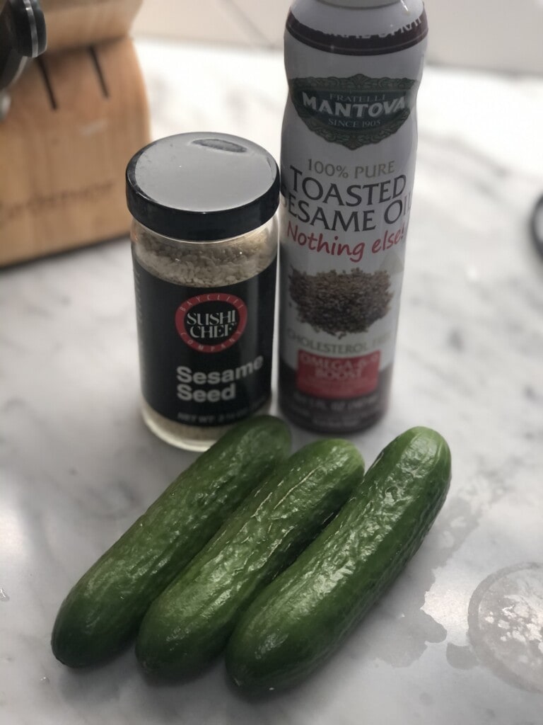 sesame cucumbers