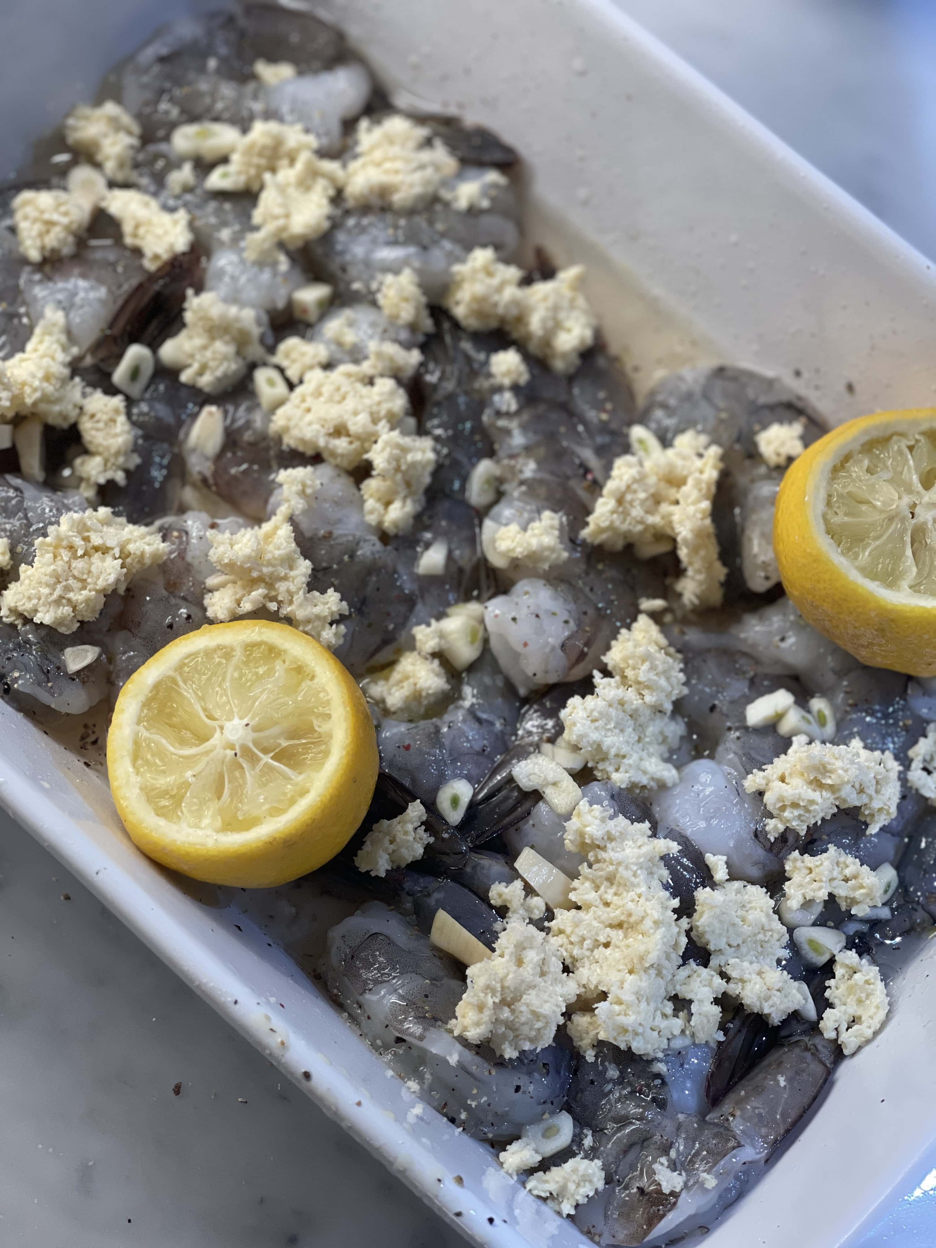 Easy Baked Shrimp Scampi - Sweet Savory and Steph