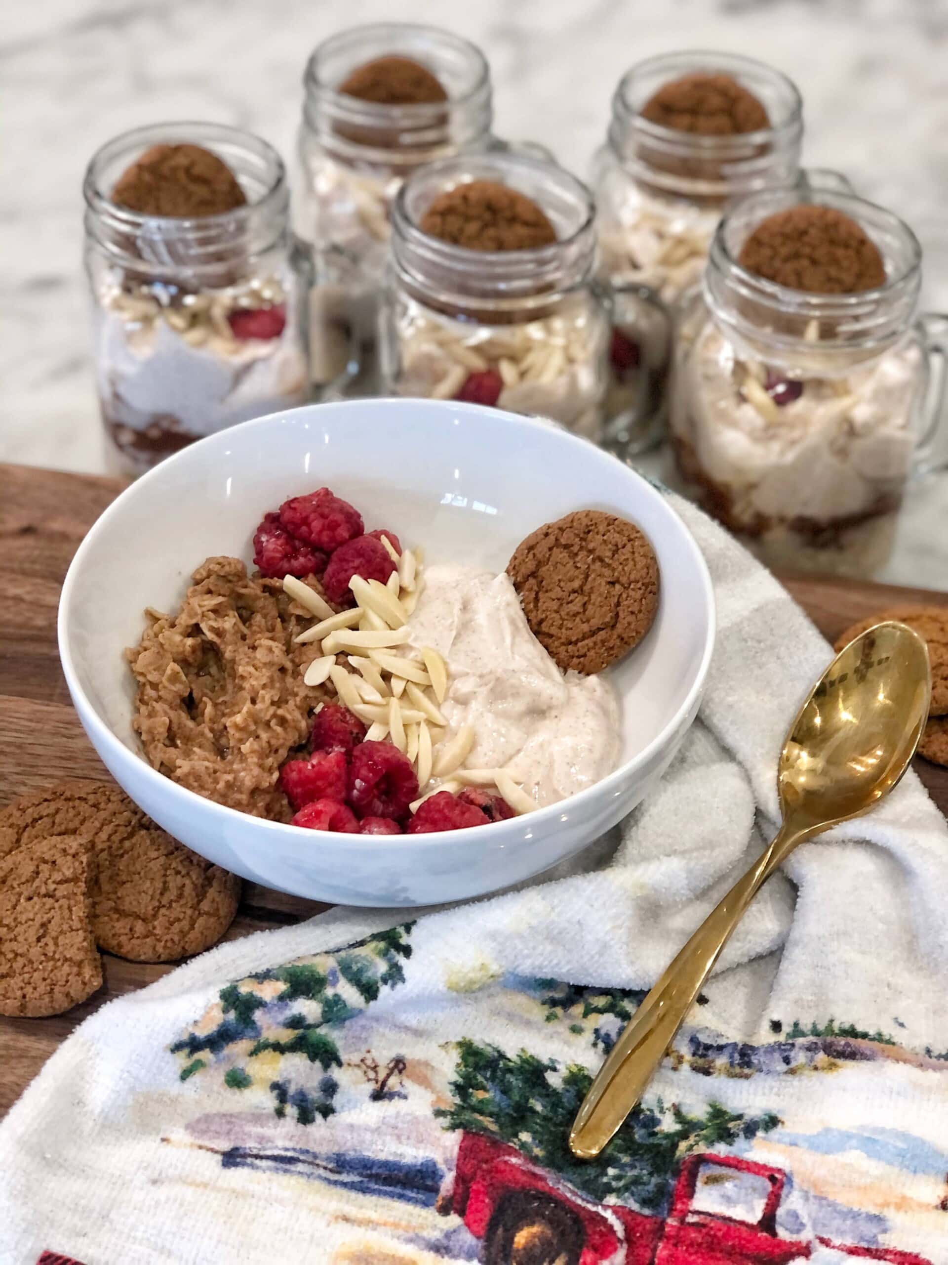 raspberry gingersnap oats