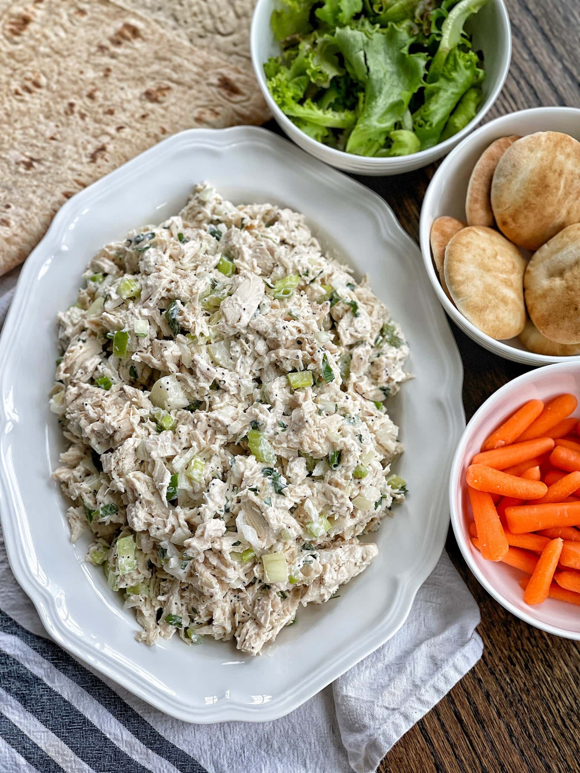 classic chicken salad with herbs