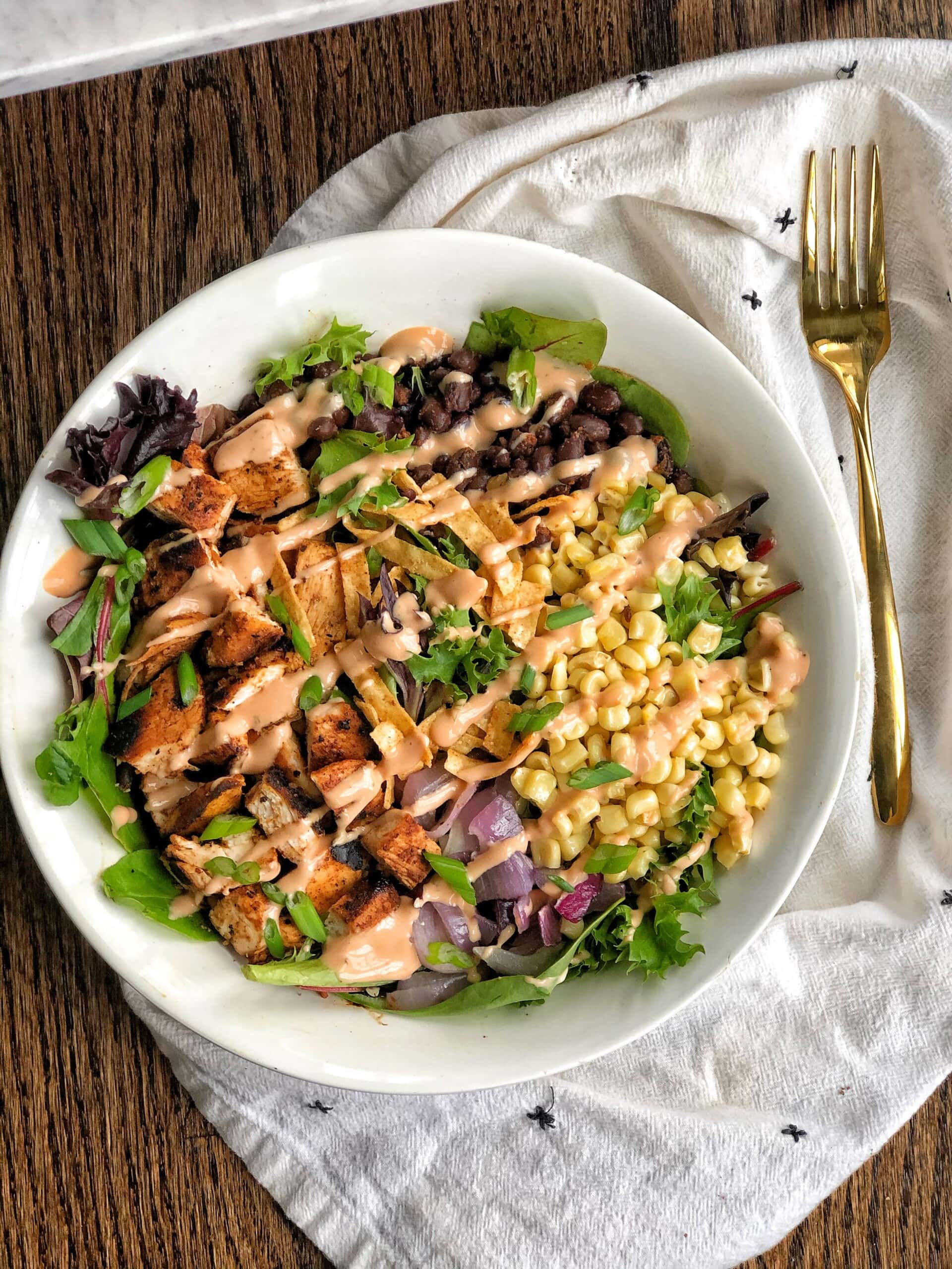 Southwest BBQ Mason Jar Salads - Sweet Savory and Steph