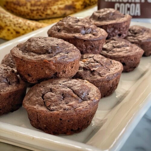 chocolate banana muffins
