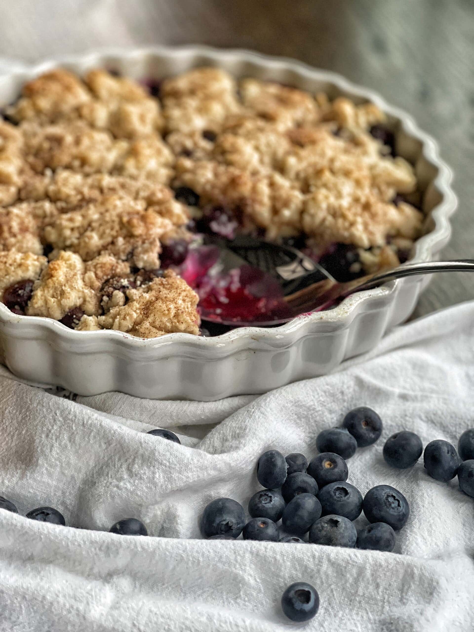 Blueberry Cobbler - Sweet Savory and Steph