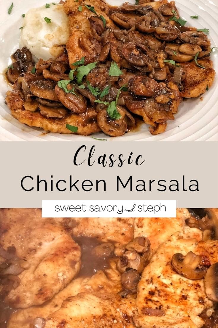 LightenedUp Chicken Marsala Sweet Savory and Steph