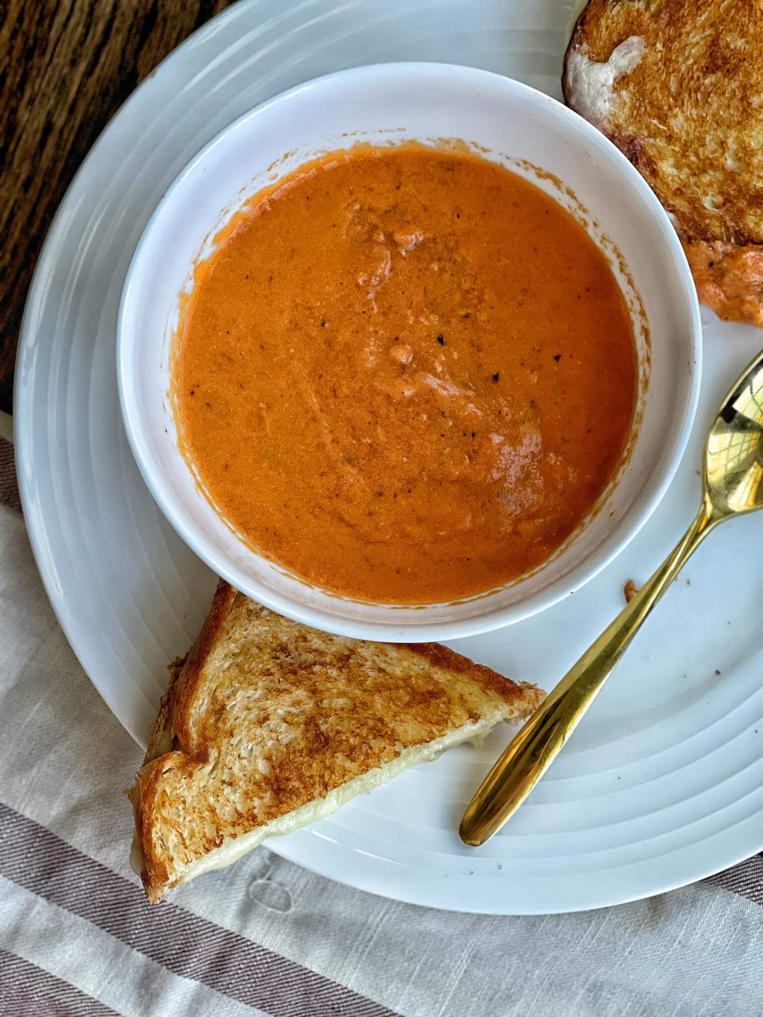 Healthy Tomato Bisque Sweet Savory and Steph