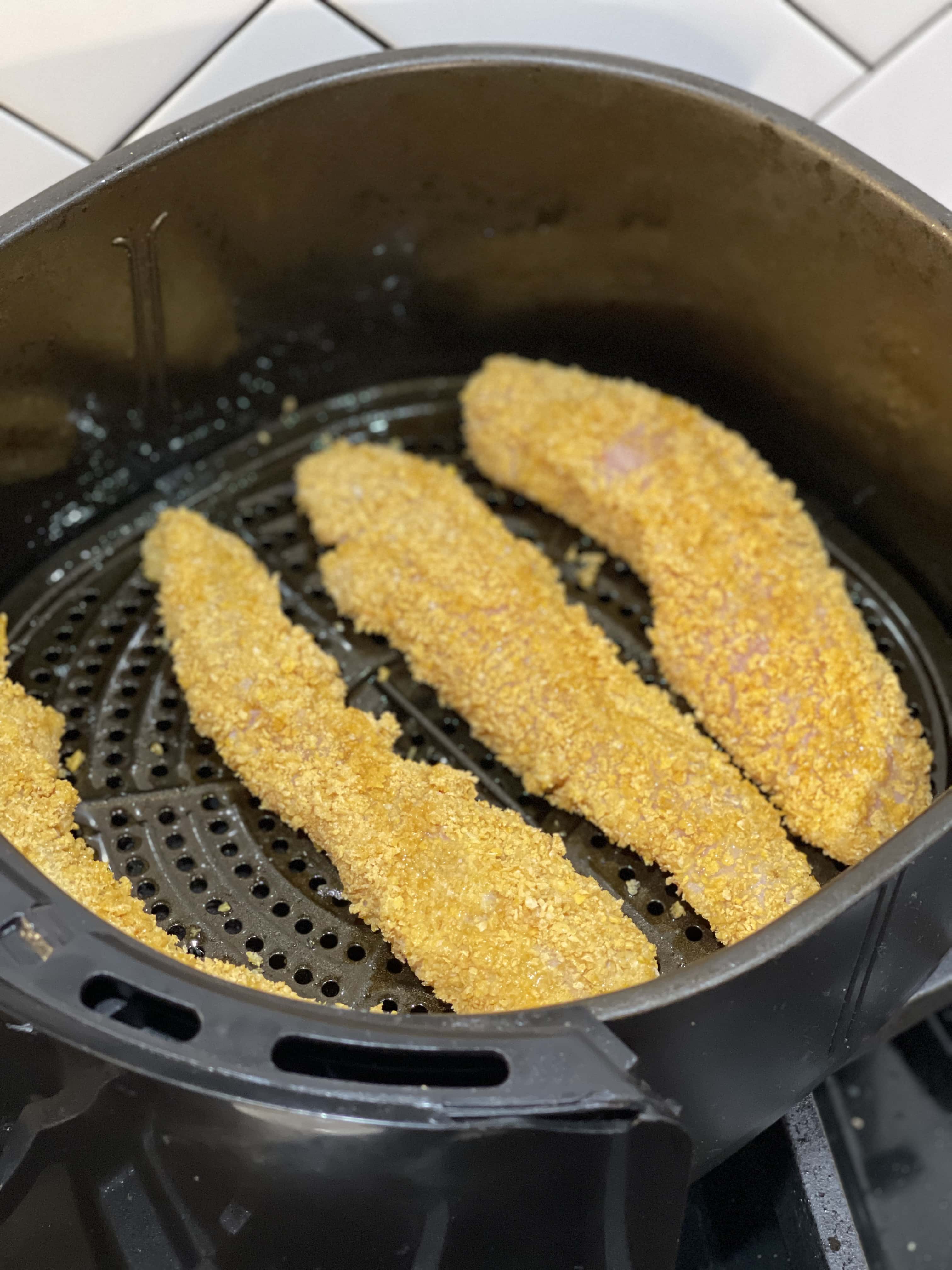 Cornflake Crusted Chicken Tenders With Honey Mustard Sweet Savory And 