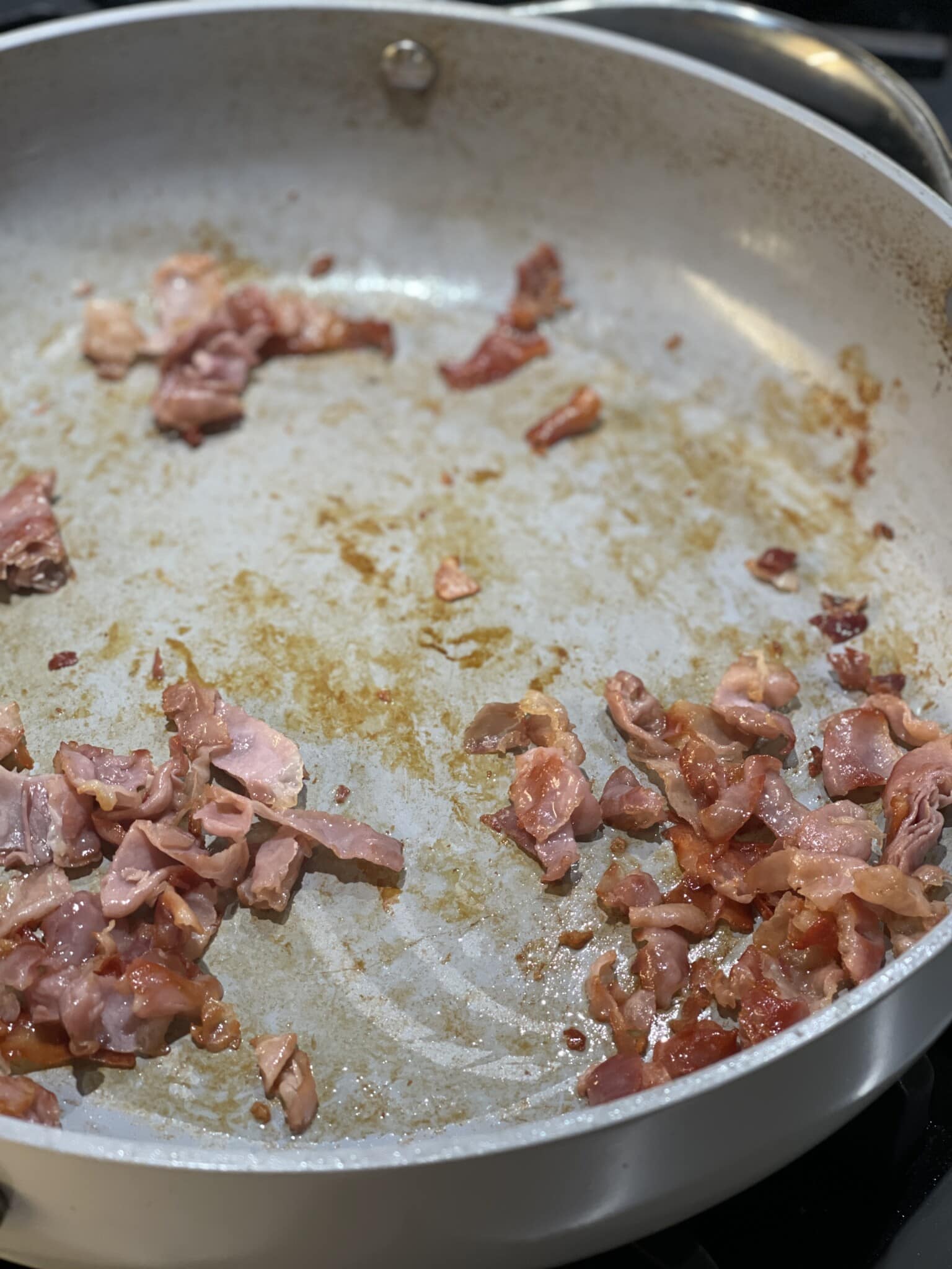 Creamy Fettuccine with Prosciutto and Peas Sweet Savory and Steph