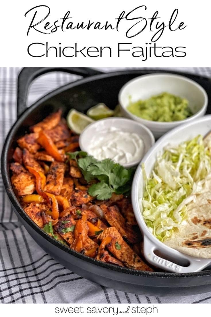 Restaurant Style Chicken Fajitas Sweet Savory and Steph