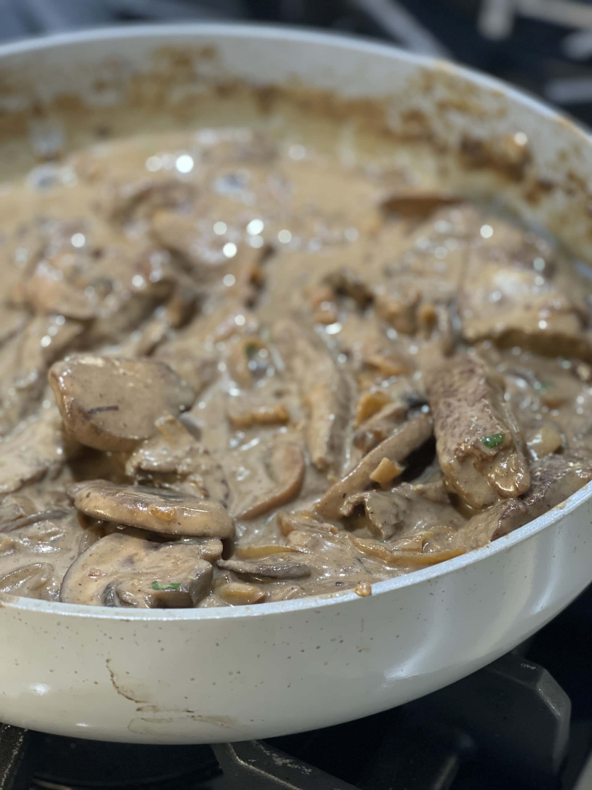 Healthy Beef Stroganoff Sweet Savory and Steph