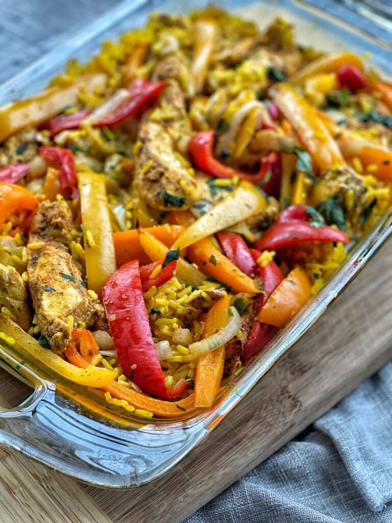 fajita and rice