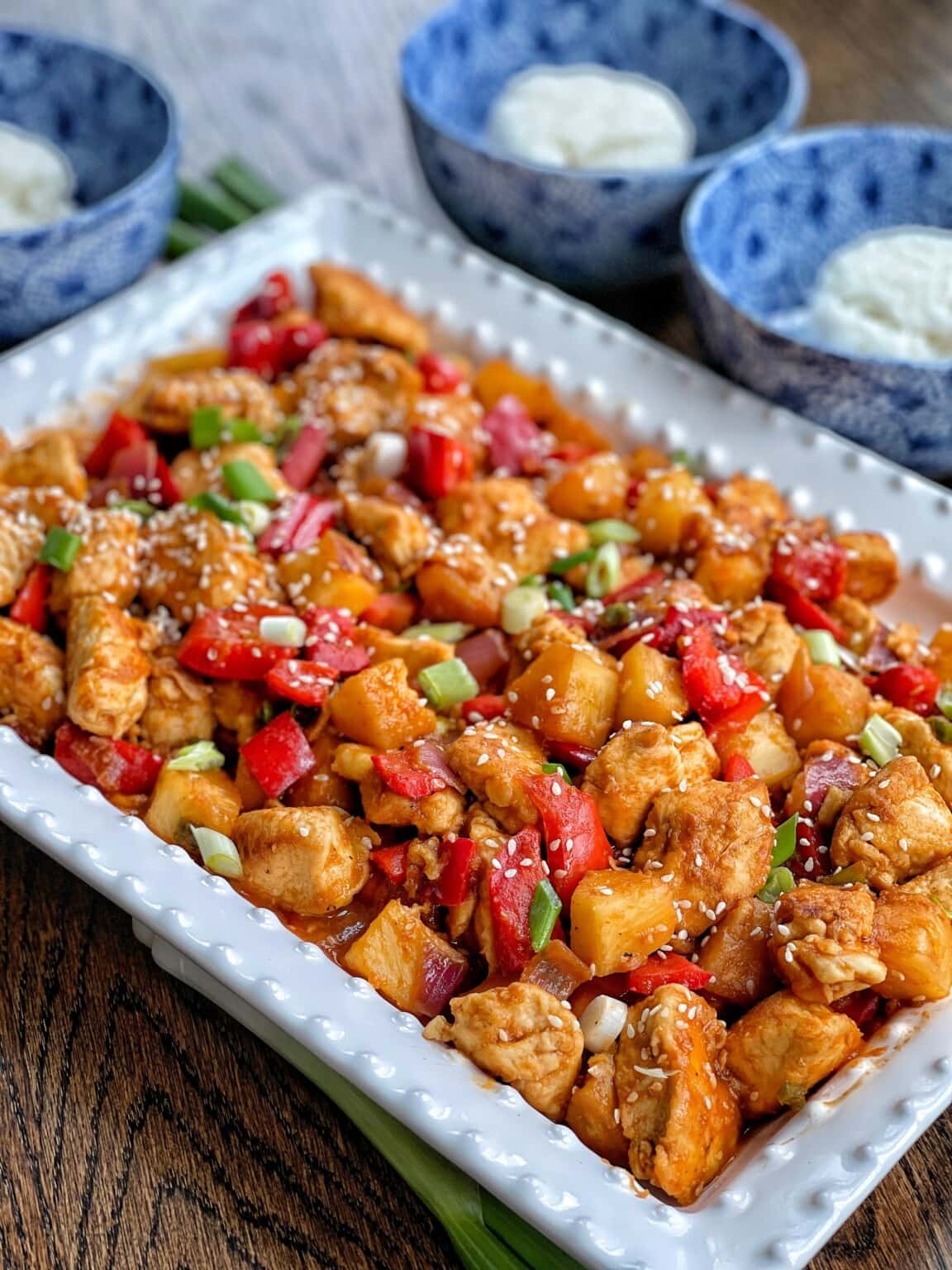 LightenedUp Sweet and Sour Chicken Sweet Savory and Steph