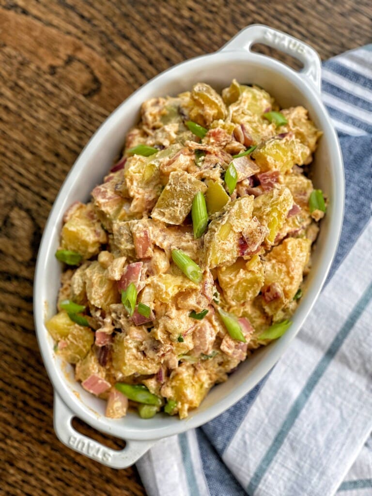 healthy loaded potato salad