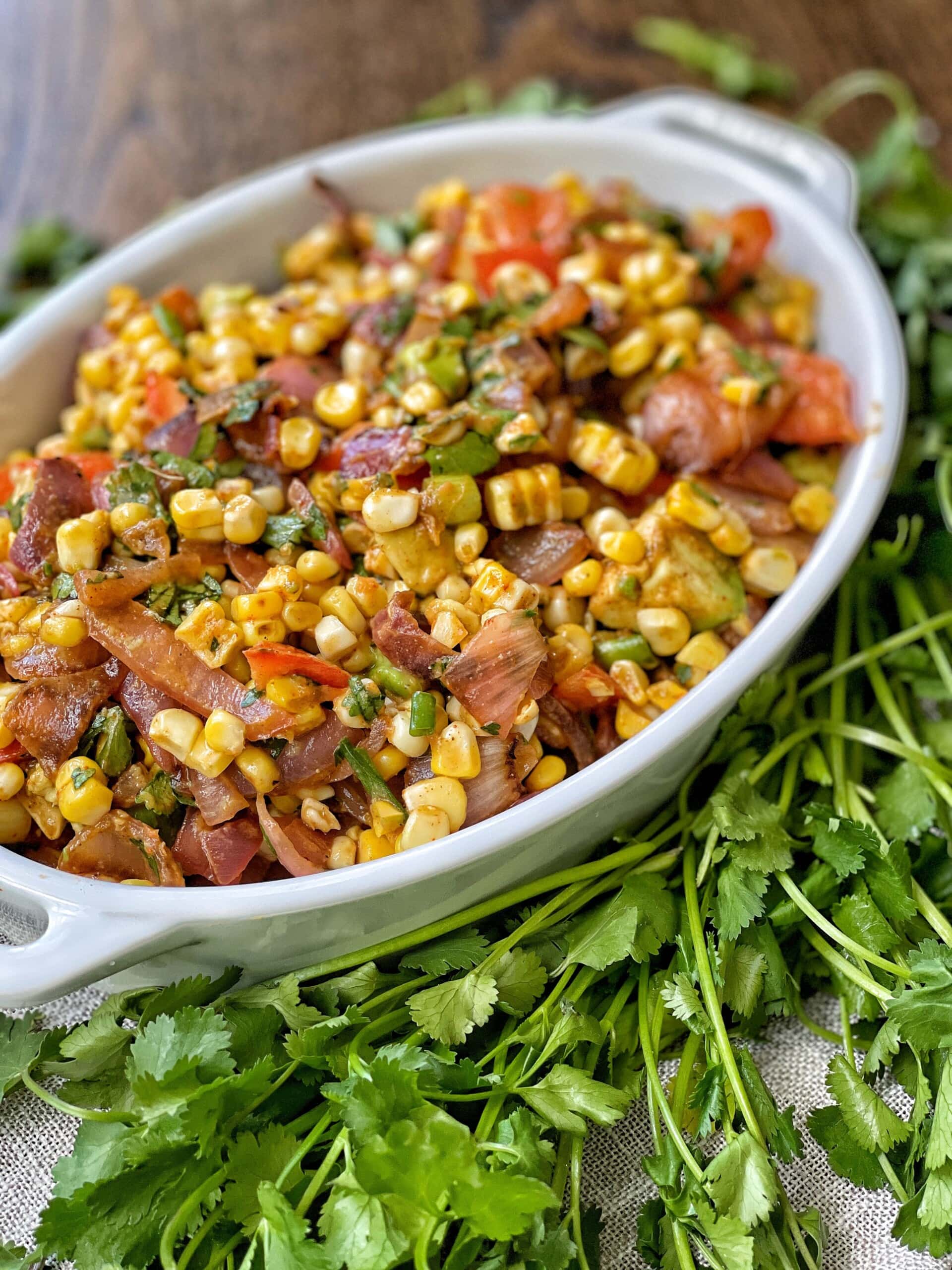 summer grilled corn salad