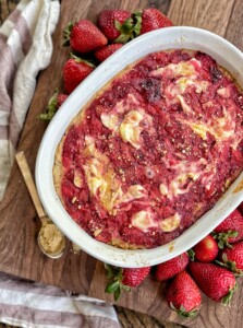 strawberry shortcake baked oatmeal