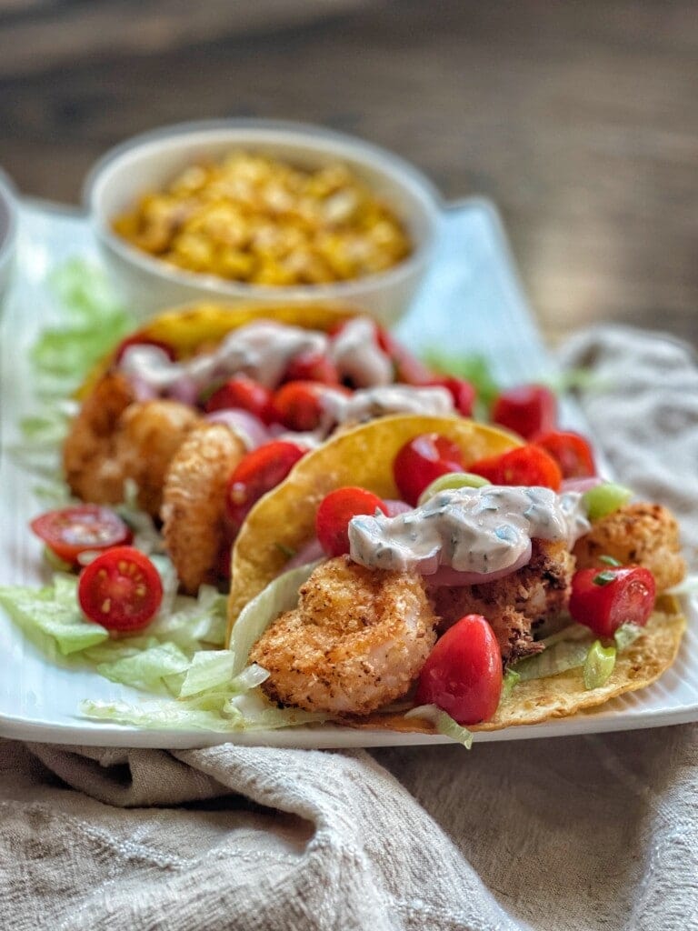 crispy shrimp tacos