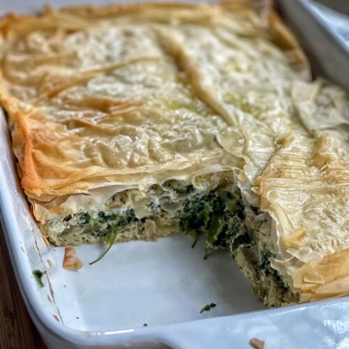 spinach egg bake with phyllo