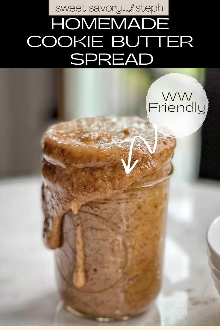 Homemade Cookie Butter Spread Sweet Savory and Steph