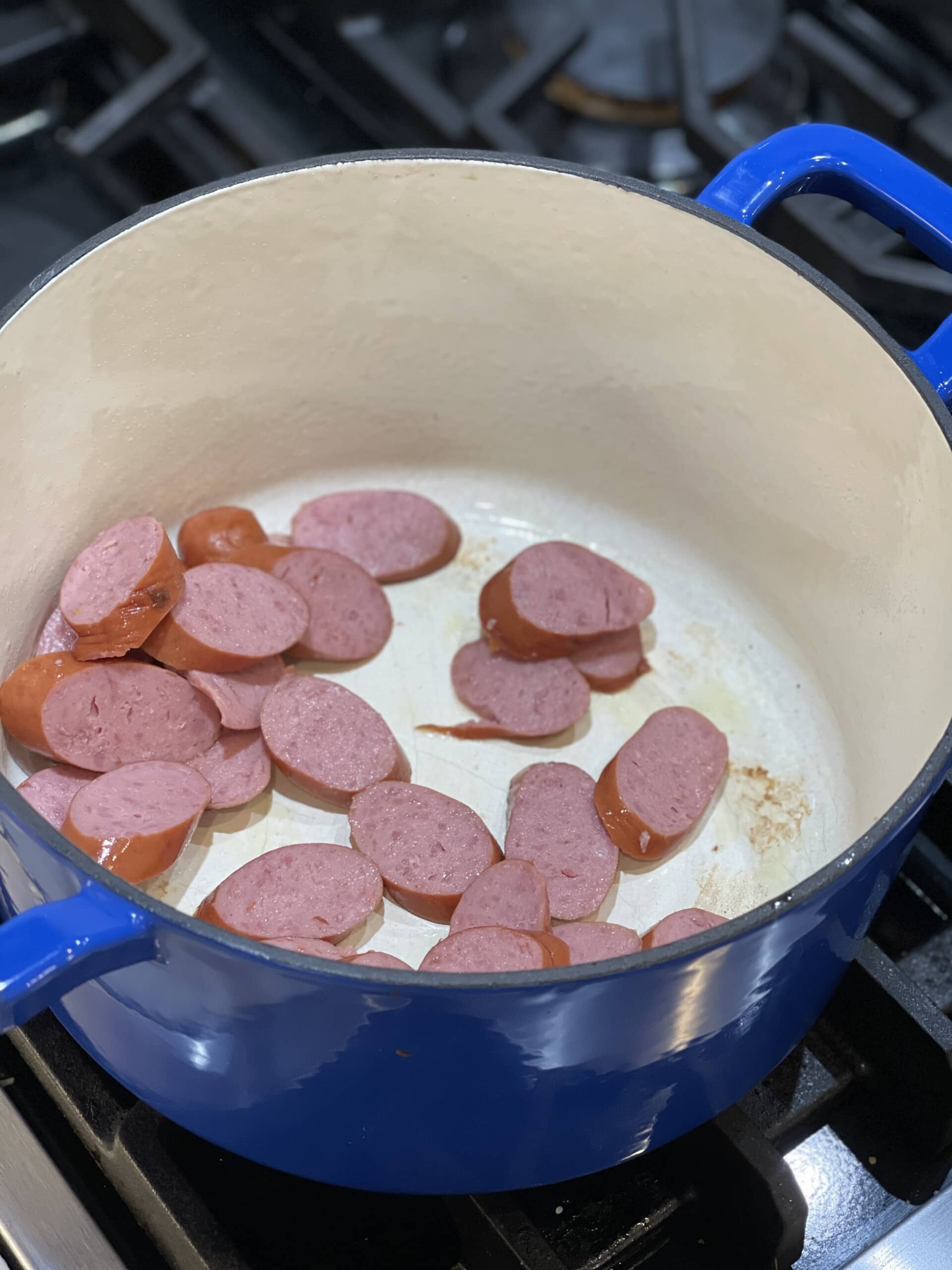 One Pot Sausage, Shrimp and Rice - Sweet Savory and Steph