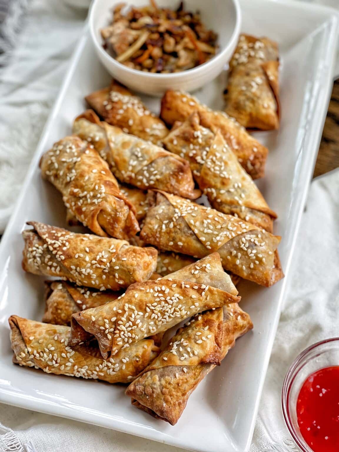 Air Fried Pork Egg Rolls Sweet Savory and Steph