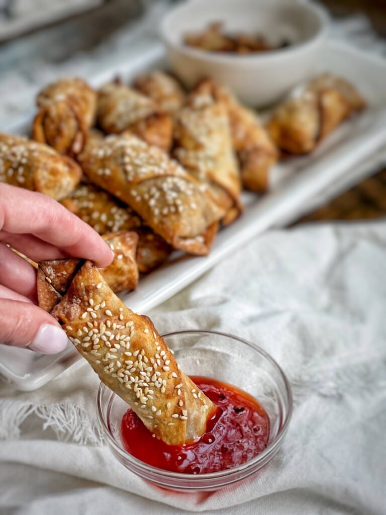 Air Fried Pork Egg Rolls Sweet Savory and Steph