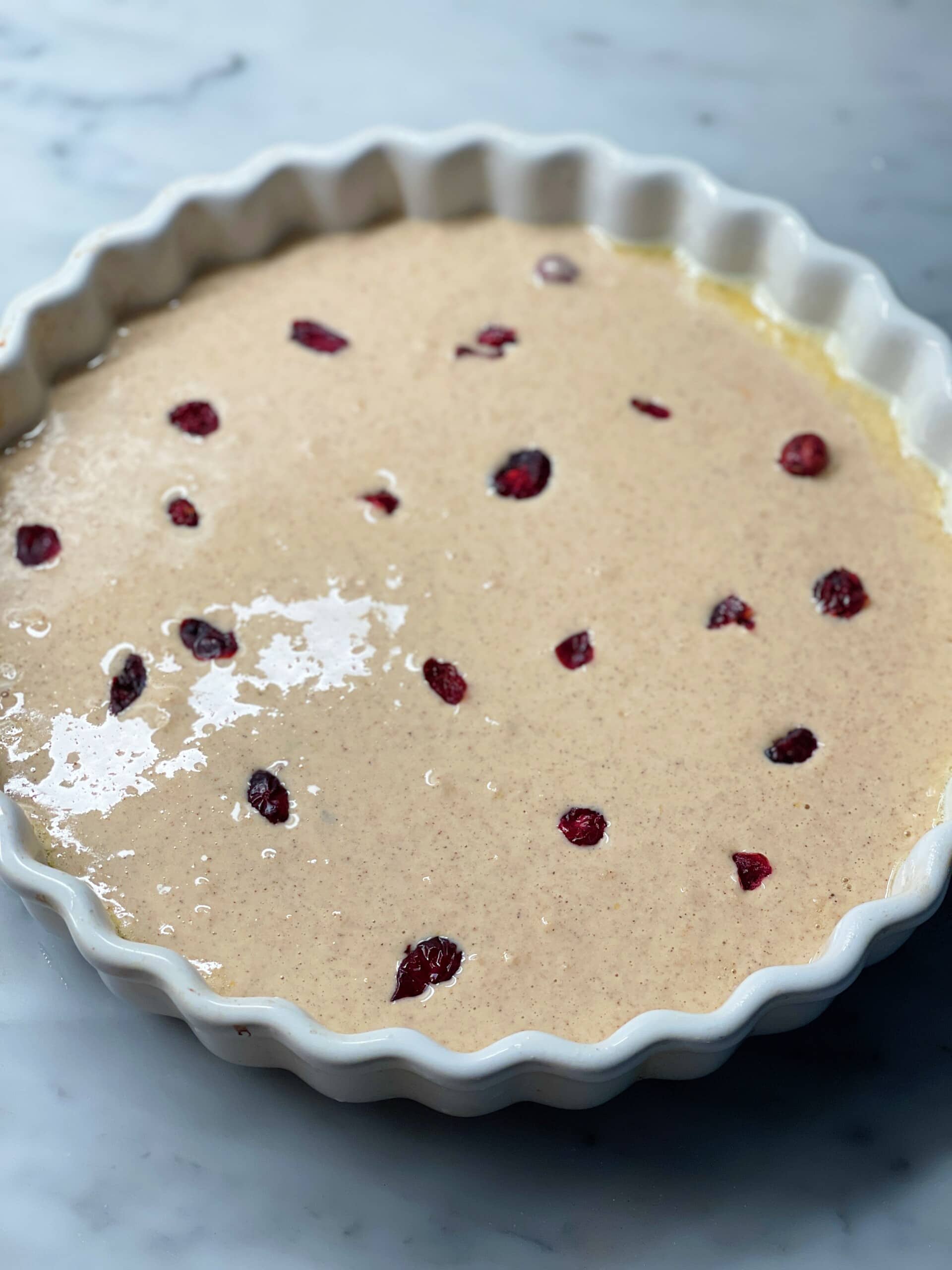 View of Cranberry Orange Pancake Bake - Sweet Savory and Steph