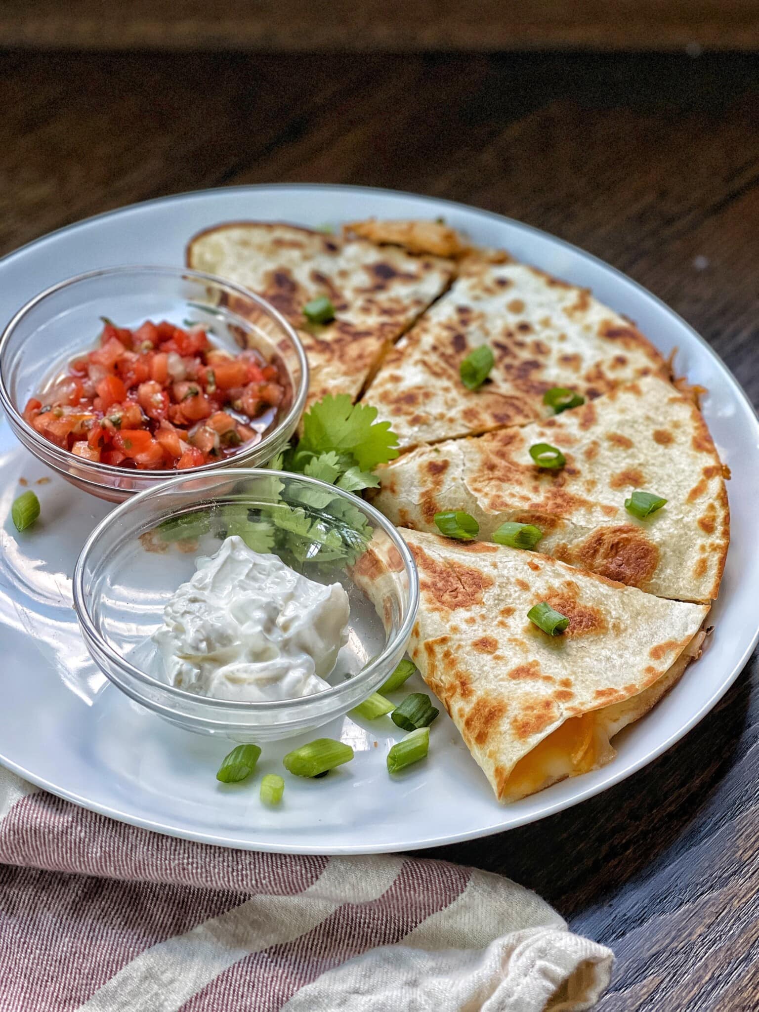 Easy Weeknight Chicken Quesadillas Sweet Savory and Steph