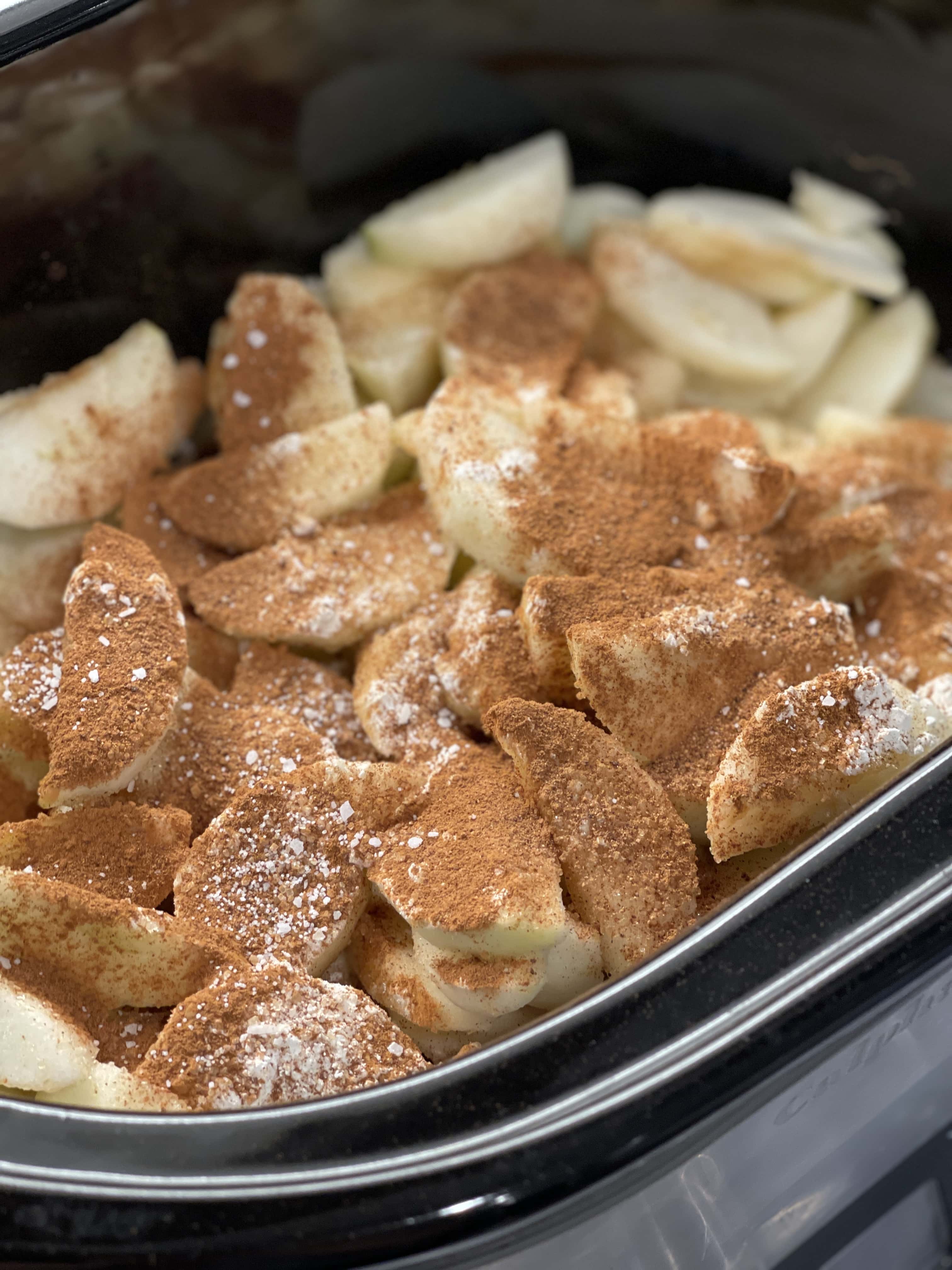 Slow Cooker Apple Pie Filling Sweet Savory and Steph