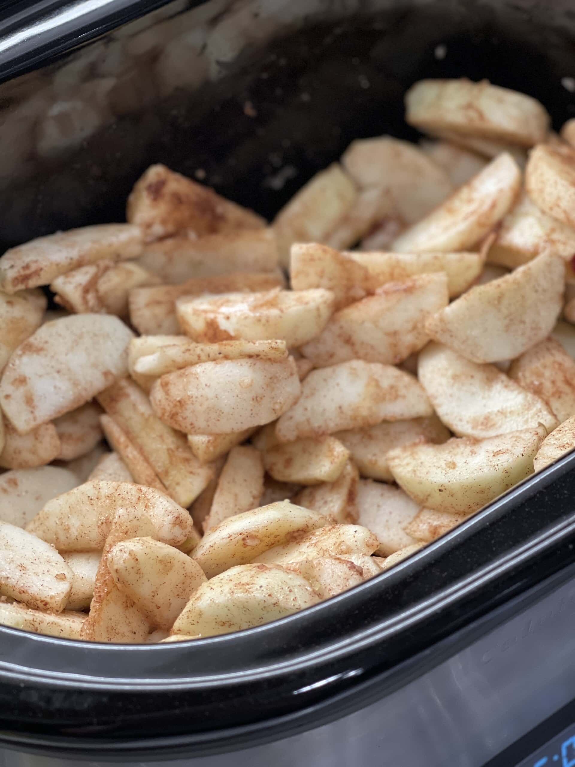 Slow Cooker Apple Pie Filling Sweet Savory and Steph