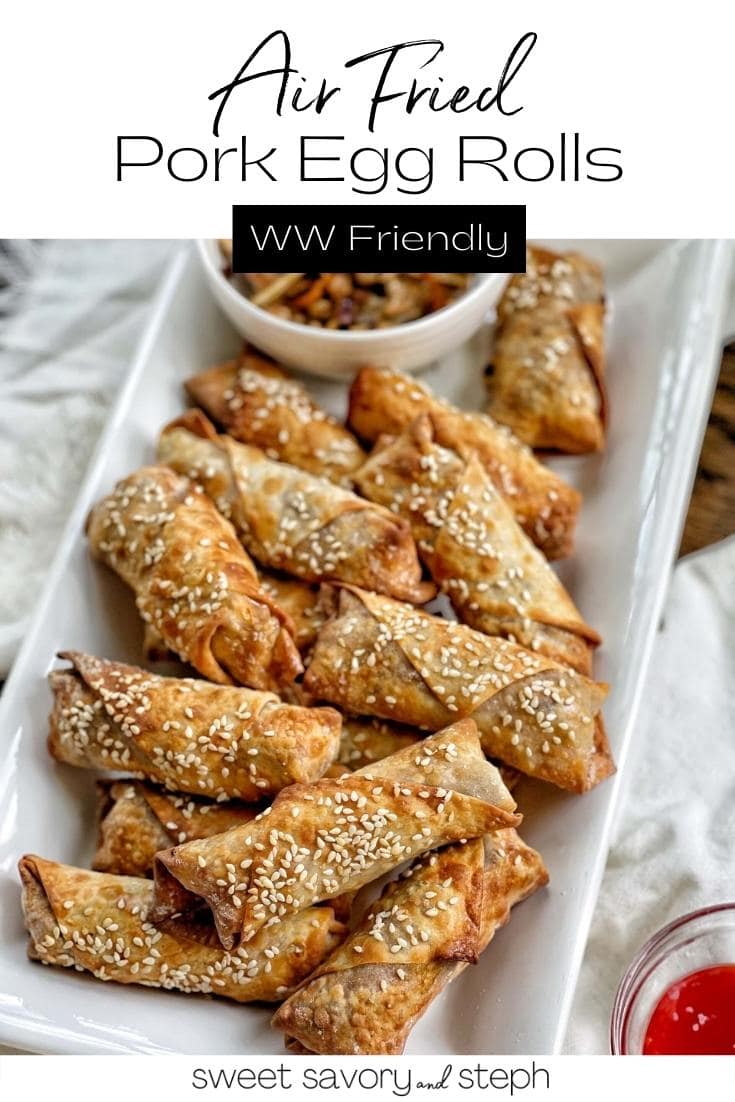 Air Fried Pork Egg Rolls Sweet Savory and Steph