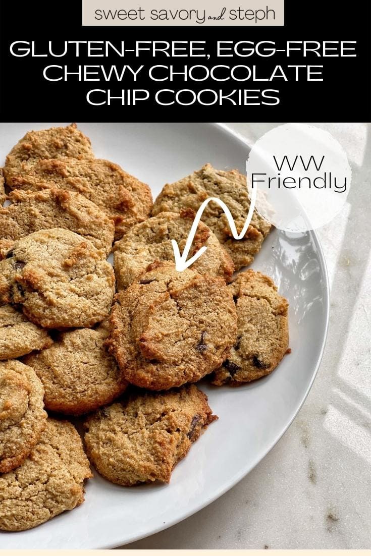 GlutenFree, EggFree Chewy Chocolate Chip Cookies Sweet Savory and Steph