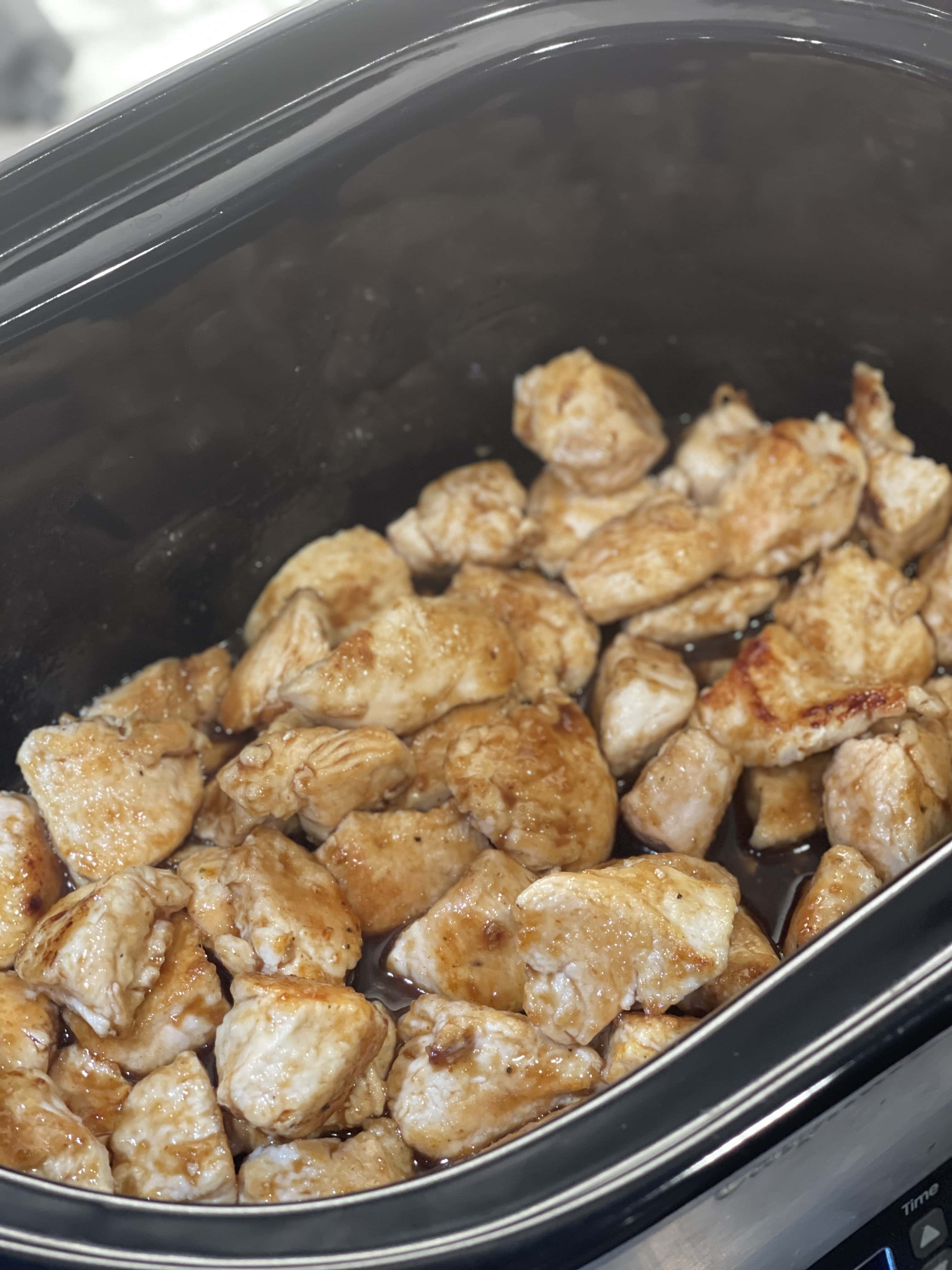 Healthy Slow Cooker General Tso's Chicken Sweet Savory and Steph