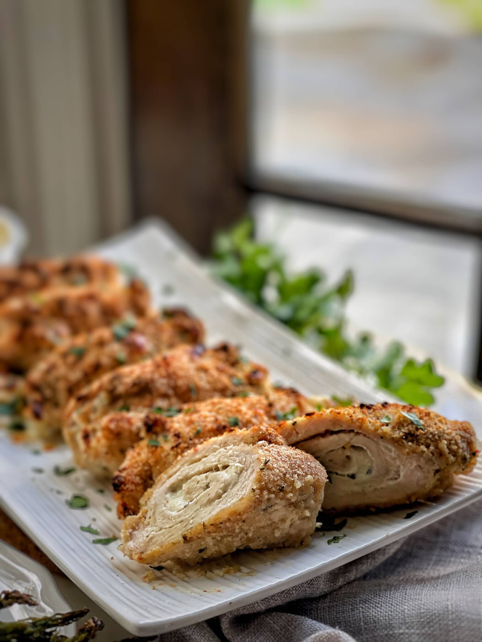Garlic and Herb Stuffed Chicken Rollups Sweet Savory and Steph