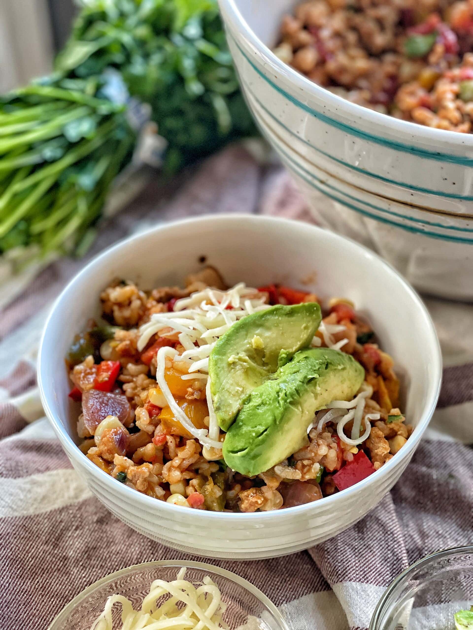 southwestern chicken and rice skillet