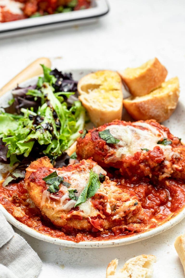 Air Fried Chicken Parm with Fresh Tomato Sauce Sweet Savory and Steph