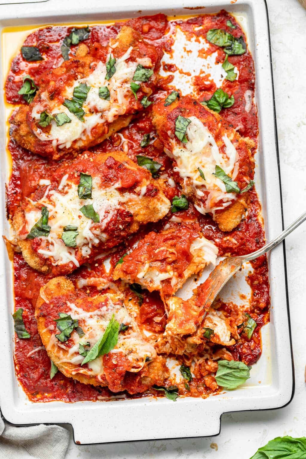 Air Fried Chicken Parm with Fresh Tomato Sauce Sweet Savory and Steph