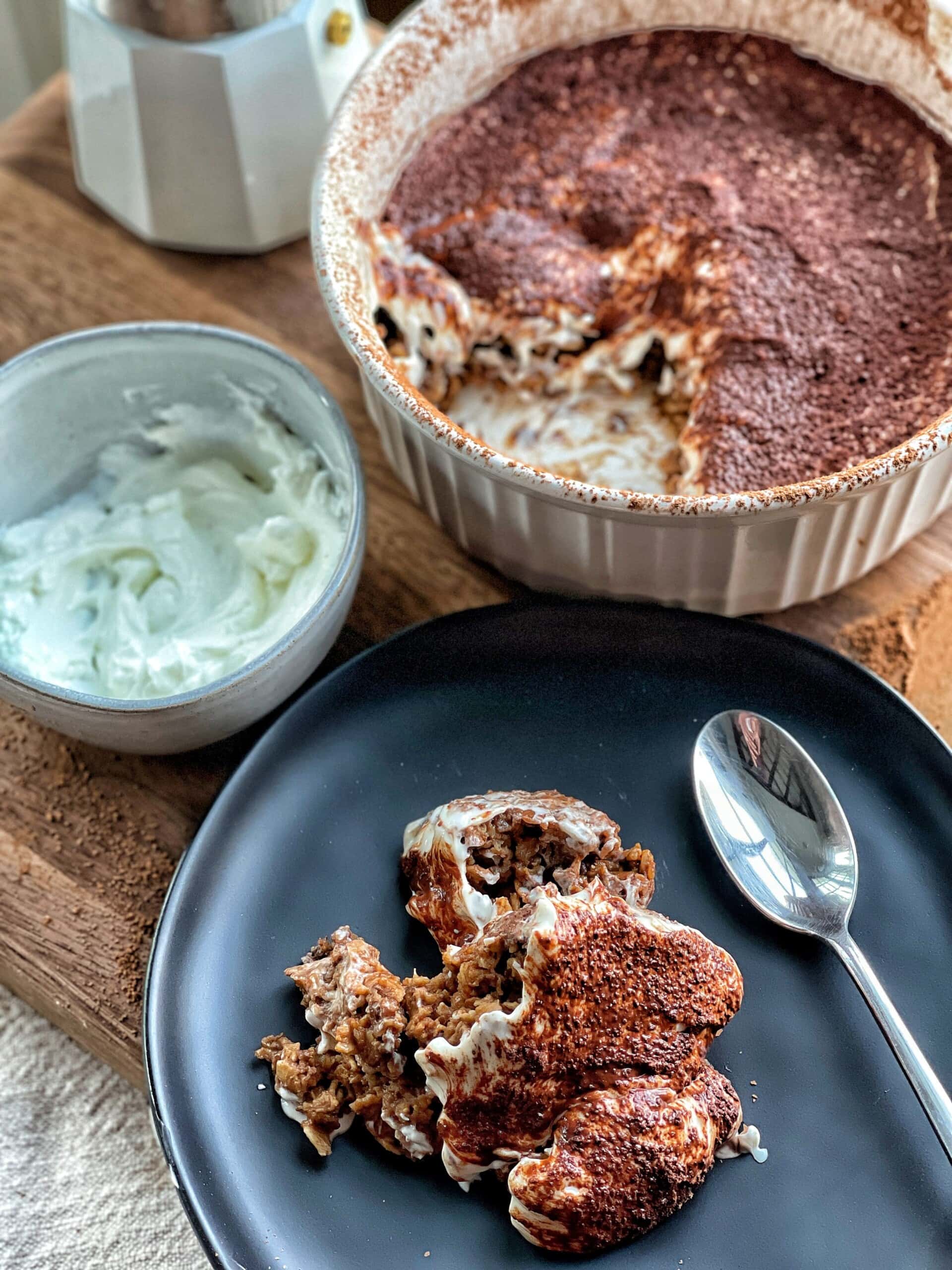 tiramisu baked oatmeal