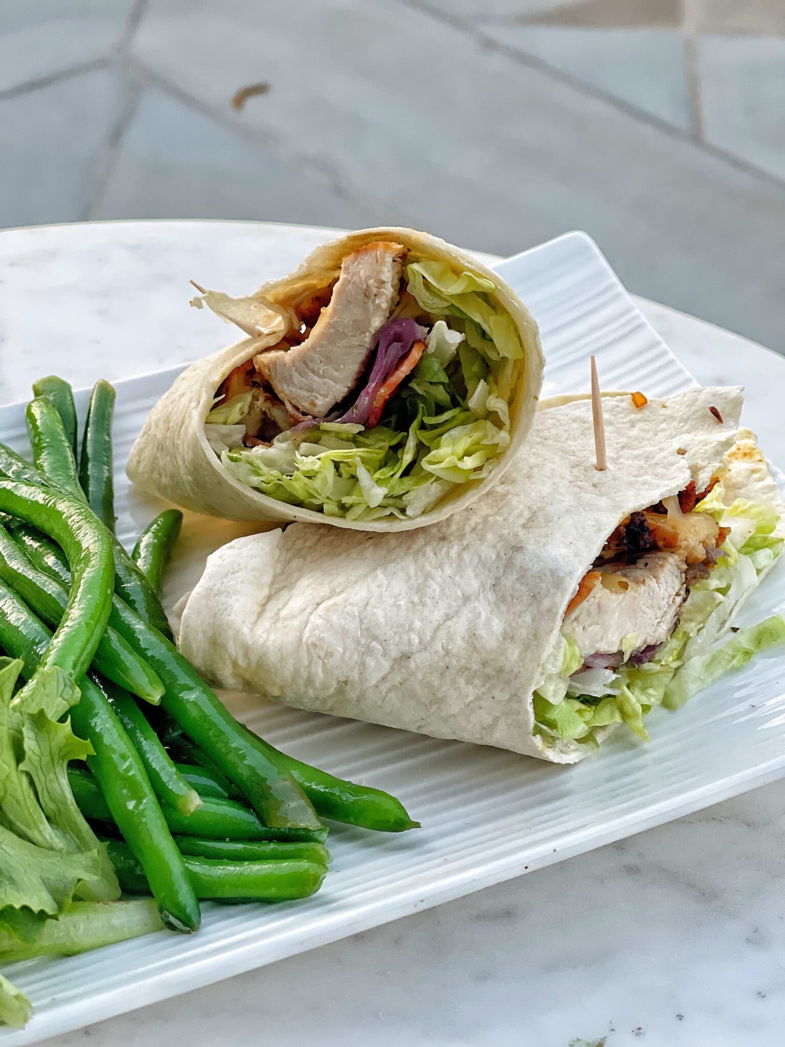 Easy Grilled Chicken and Bacon Wraps - Sweet Savory and Steph